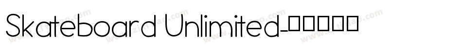 Skateboard Unlimited字体转换